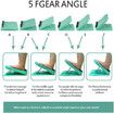 Under Desk Footrest Calve Stretcher 5 Positions Adjustable Slant Board Portable Incline Boards Exercise Wedge for Office Foot Rest Stool Leg Stretch &Workout Equipment