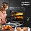 Maxkon Built in Electric Wall Oven Cooking Oven 10 Functions 80L Knob Control 