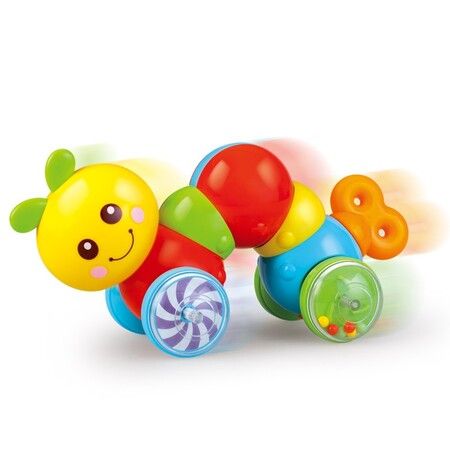 Musical Press and Go Inchworm Toy with Light Toys for 1 Year Old Girls Boys