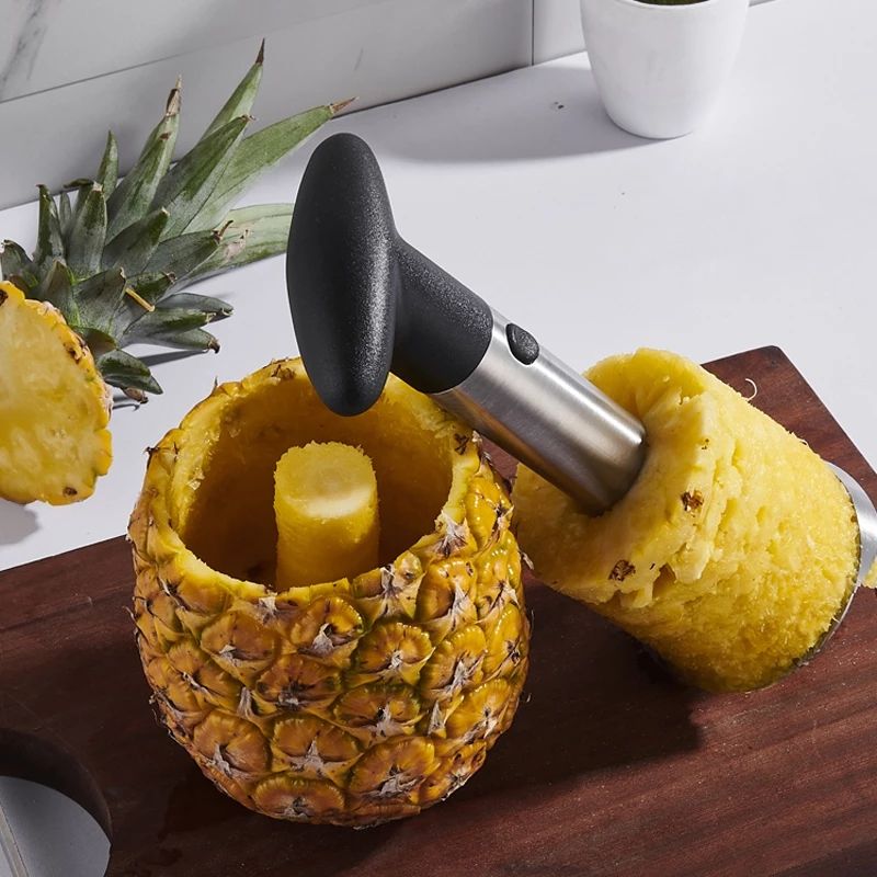 Stainless Steel Pineapple Peeler Cutter Fruit Knife slicer A spiral Pineapple cutting machine Easy to use kitchen cooking tools