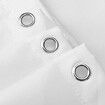 Grey and White Shower Curtain, Waterproof Bathroom Accessories Set with Hooks (180x180cm)