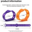 2pcs Fidget Toy, Portable Simple Dimple Sensory Fidget Bracelet, Stress Relief Hand Toy for Kids Adults Anxiety Autism, Pop Bubble Bracelet Exhaust Stress Toy (Purple n ORANGE)