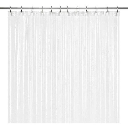 PEVA Bathroom Shower Curtain Liner,8G Heavy Duty Waterproof Shower Curtain Liner, Frosted (180x180cm)