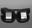 Lazy Glasses Prism Glasses Horizontal Glasses Prism Periscope Lie Down Eyeglasses for Reading and Watch TV in Bed Unisex