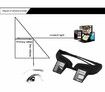 Lazy Glasses Prism Glasses Horizontal Glasses Prism Periscope Lie Down Eyeglasses for Reading and Watch TV in Bed Unisex