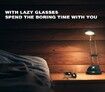 Lazy Glasses Prism Glasses Horizontal Glasses Prism Periscope Lie Down Eyeglasses for Reading and Watch TV in Bed Unisex