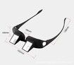 Lazy Glasses Prism Glasses Horizontal Glasses Prism Periscope Lie Down Eyeglasses for Reading and Watch TV in Bed Unisex