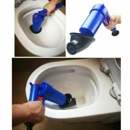 Sink Plungers Drain Plunger Toilet Pump Unblocker with Strong Suction Performance Plumbing Plunger with Powerful Compressed Air Made from Strong Rubber Easy to Unclog for Sinks Green 