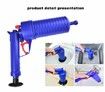 Air Drain Blaster, Sink Plunger, Air Power Toilet Plunger, Manual Pump Cleaner,Pipe Blaster, High Pressure Plunger for Bath/Toilet/Sink/Floor Drain/Kitchen Clogged Pipe