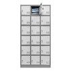 18 Doors Metal Steel Locker Gym Office School Home Stationary Storage Cabinet White