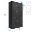 12 Doors Steel Locker Gym Office School Home Stationary Storage Cabinet Black