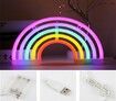 Rainbow Light Cute Rainbow Neon Sign Night Light LED Rainbow Shaped Neon Sign Light Wall Decor Art Neon Sign Home Decoration