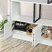 5 Level Ladder Bookshelves Bookcase Storage Cabinet Cube Shelf Display Unit with Doors