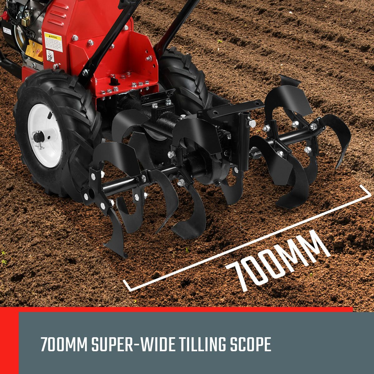 8HP Garden Tiller Cultivator Self Propelled Rotary Rototiller Soil Hoe
