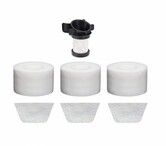1 Pre-Motor Filters 3 Foams & Felt Filters for Shark ION Flex DuoClean X30 X40 F60 F80 IF200 IF201 IF202 IF205 IF251 IF252 IF281 IF282 IF285 UF280 IC205 IR70 IR100 IR101, XPREMF100 XPSTMF100