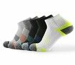 5Packs Men's Athletic Ankle Socks with Heel Tab  COLOURS MIX Size 9-11