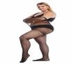 2Pairs Plus Size XXXL 20D Control Top Tights Ultra-Soft Panty Hose Black