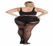 2Pairs Plus Size XXXL 20D Control Top Tights Ultra-Soft Panty Hose Black