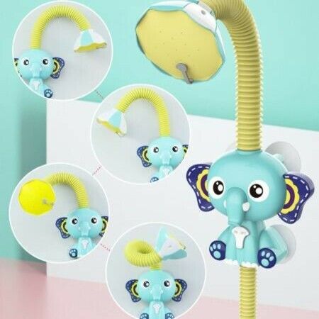 Bath Toys Baby Water Game Elephant Model Faucet Shower Electric Water Spray Toys For Children Swimming Bathroom Baby Toys