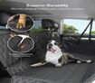 4-in-1 Dog Car Seat Cover Convertible Dog Hammock Pet Car Seat Cover with Mesh Window 2 Seat Belts for Back Seat Protector for Cars Trucks SUVs