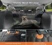 4-in-1 Dog Car Seat Cover Convertible Dog Hammock Pet Car Seat Cover with Mesh Window 2 Seat Belts for Back Seat Protector for Cars Trucks SUVs