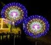 200LED 8 Modes Solar Firework Lights Plug in Ground Starburst COLORFUL