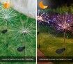 200LED 8 Modes Solar Firework Lights Plug in Ground Starburst COLORFUL