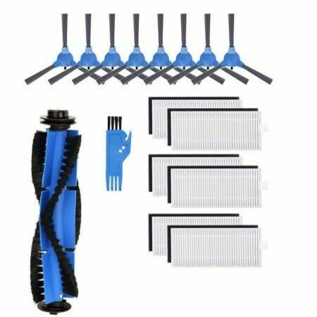 Amoy Replacement Side Brush Kit Parts Compatible with Eufy RoboVac 11S RoboVac 30 Accessories-6 Filters+6 Brushes,Pack of 12 
