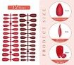 144 Pieces Matte Press on Nail Full Cover Fake Nails 6 Solid Colors Stiletto Fake Nails Almond False Nails