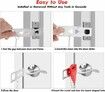 Portable Door Lock Home Security Door Locker Travel Lockdown Locks for Additional Safety and Privacy Perfect for Traveling Hotel Home Apartment College