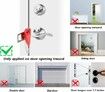 Portable Door Lock Home Security Door Locker Travel Lockdown Locks for Additional Safety and Privacy Perfect for Traveling Hotel Home Apartment College