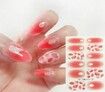 4 Sheets 3D Summer Fruit Nail Art Stickers,Water Transfer Full Wraps Rhinestone For Acrylic Nails