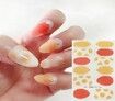 4 Sheets 3D Summer Fruit Nail Art Stickers,Water Transfer Full Wraps Rhinestone For Acrylic Nails