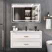 90cm Bathroom Sink Cabinet Vanity Two Large Drawers Wall Mount White