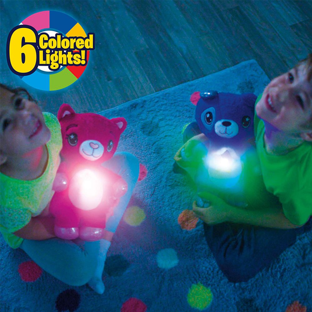 grafix night light cuddly projector plush