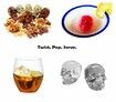 3D Skull Flexible Silicone Ice Cube Mold Tray BPA FREE