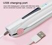 2 in 1 Cordless Hair Straightener and Curler, Travel Ceramic Mini Flat Iron USB Charging