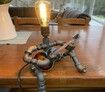 Steampunk Style Table Lamp - Guitar Player Retro Style Robot Table Lamp