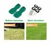 Lawn Aerator Spike Shoes with Heavy Duty Metal Buckles, 4 Adjustable Straps and Sharper Spikes for Effective Soil Aeration for Greener Yard