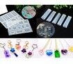 229PCS Epoxy Resin Molds DIY Jewelry Earring Keychain Necklace Rings Making Kit For Beginners