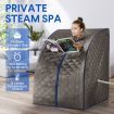 Portable Steam Sauna Therapeutic Home Sauna Spa Kit with Steam Pot, Portable Chair & Remote Control