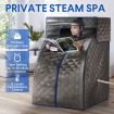 Portable Steam Sauna Therapeutic Home Sauna Full Body Spa Set with Steam Pot, Portable Chair & Remote Control