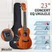 Melodic Electric Concert Ukulele 23 Inch Mahogany Hawaii Guitar EQ for Beginners 