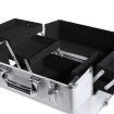 Makeup Case Professional Makeup Organiser 7 in 1 Trolley Silver