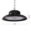 EMITTO 100W UFO High Bay LED Lights Shed Lamp