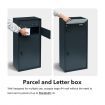 Metal Letter Box Mail Post Box Parcel Package Letterbox Lockable Mailbox
