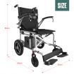 Folding Lightweight Electric Power Wheelchair Self-propelled Motorized Chair 