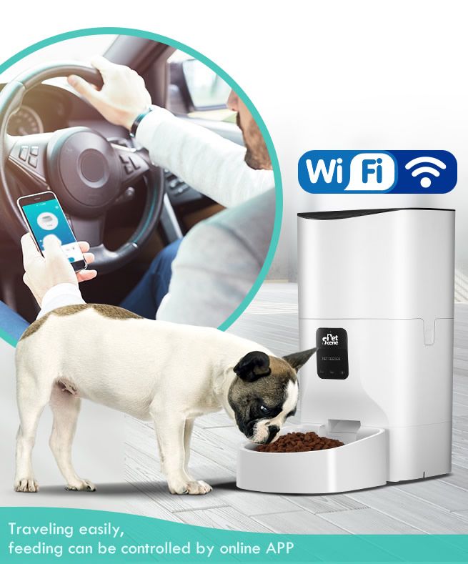 Petscene 9L Automatic Pet Feeder WiFi Smart Cat Dog Feeder with App