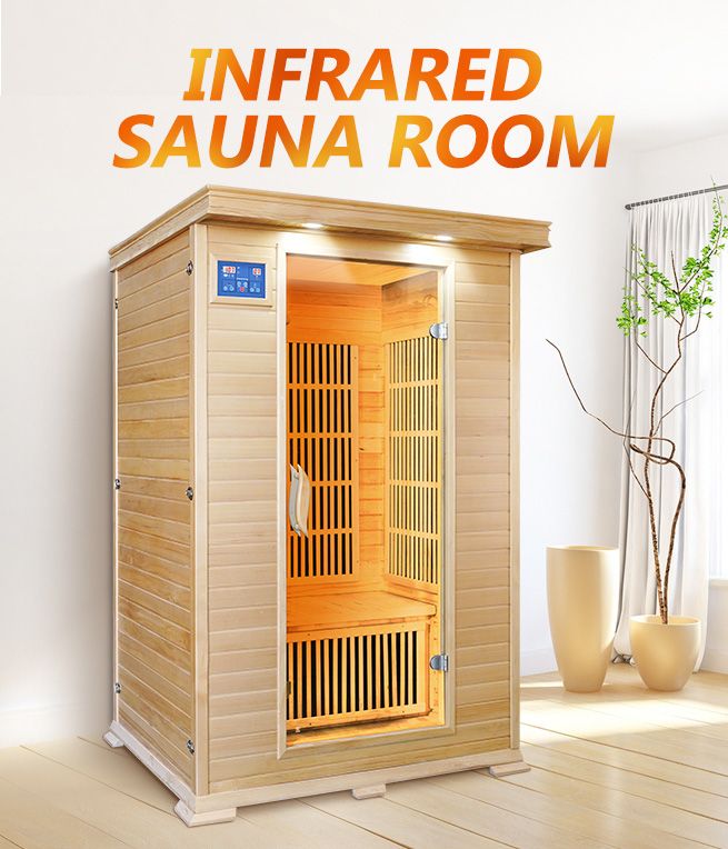 Infrared Sauna Room 2 Person Indoor And Outdoor Sauna With 7 Carbon Nano Heaters Crazy Sales