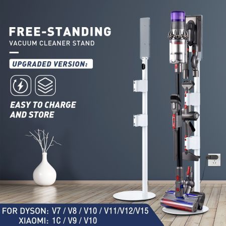 Vacuum Cleaner Stand Accessory Rack Freestanding Wire Organiser Dyson V7 V8 V10 V12 V15 DC30 DC59 DC62